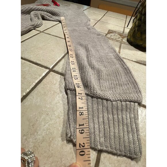 Jennifer Lopez Light Gray Long Sleeve Knit Sweater Womens Soft Pullover Kohls XL - Picture 14 of 17